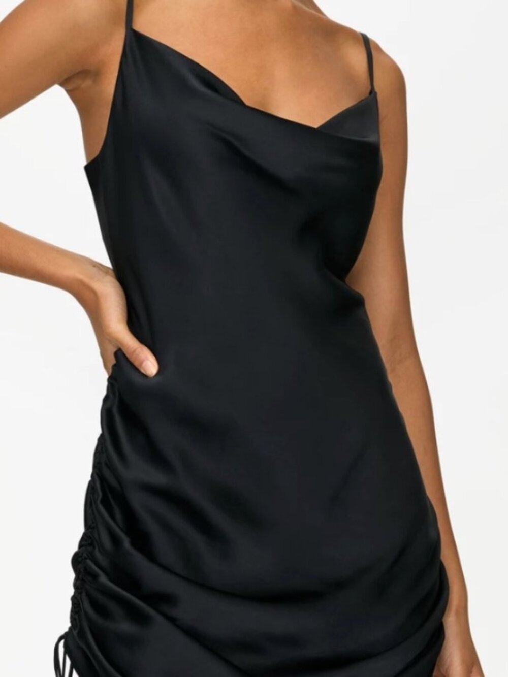 Wilfred Only Ruched Slip Dress